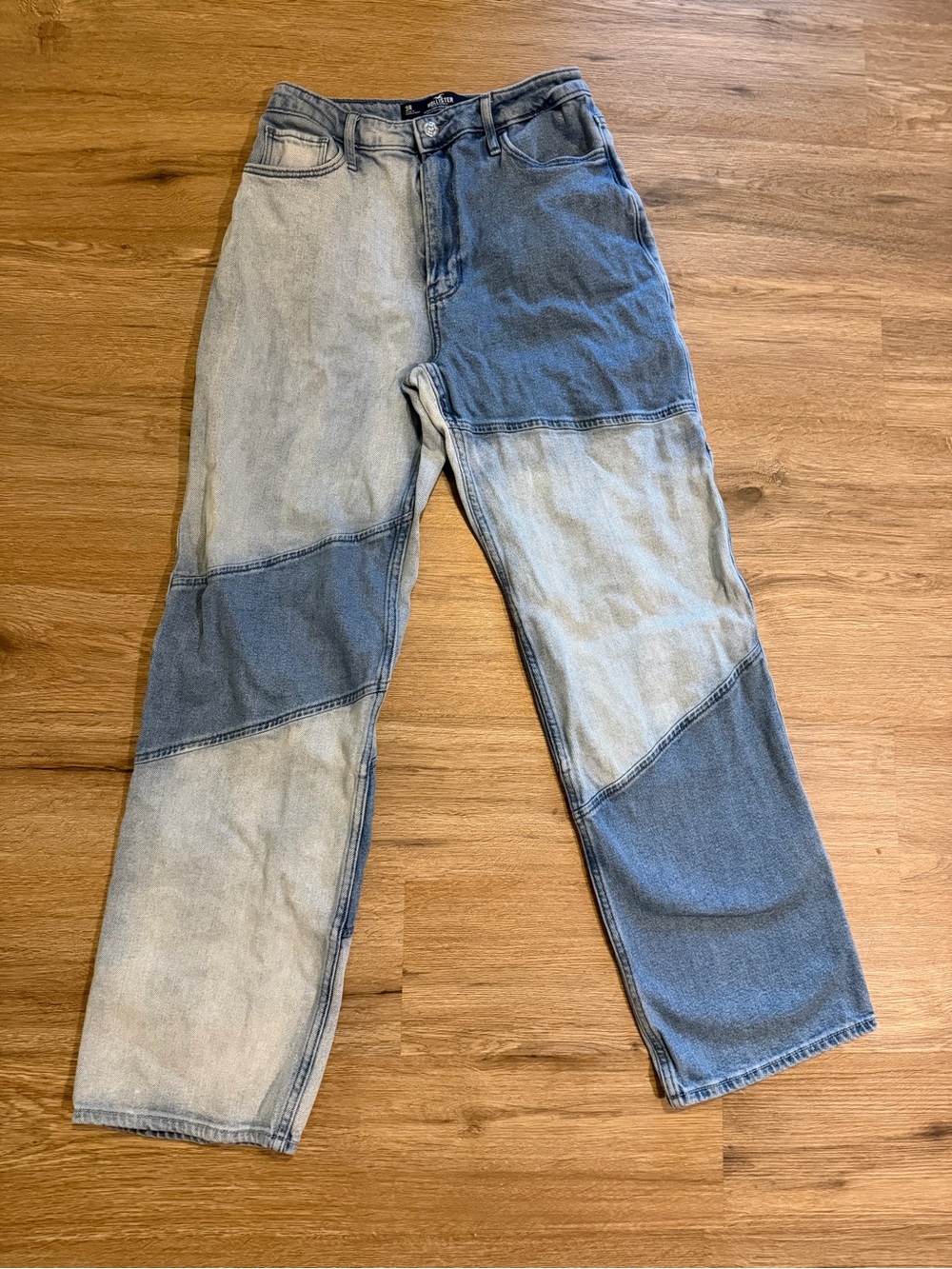 Hollister Light Blue High-Rise Dad Jeans